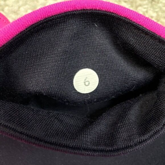 Lululemon Wunder Under Crop Legging Hot Pink Purple Reversible Low Rise - Picture 4 of 8